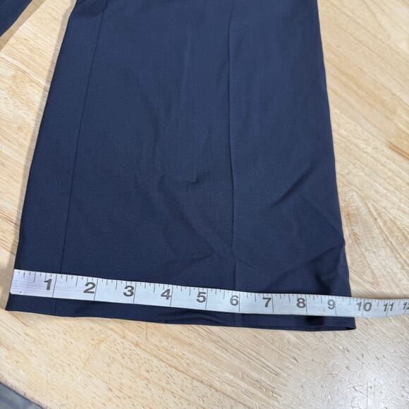 Boss Hugo Boss NWT Tulea Side Zip Tropical Stretch Wool Trousers Size 6 Navy - Picture 12 of 14